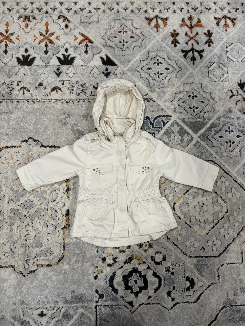 Mayoral cream baby girl jacket, 6 months